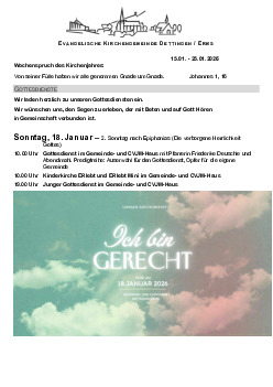 Kirchliche Nachricht